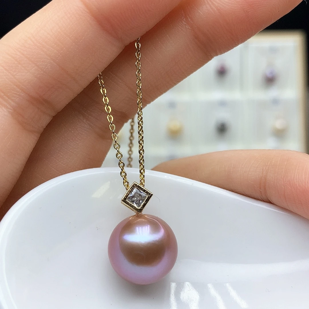 颈饰合金淡水珍珠