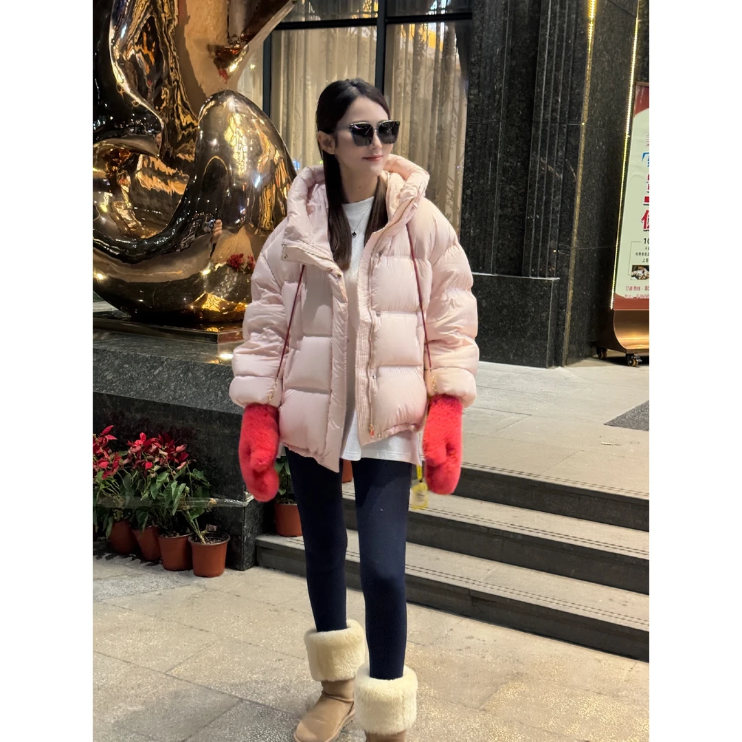 【48小时内发货】90%白鸭绒韩系高蓬泡芙面包服1022