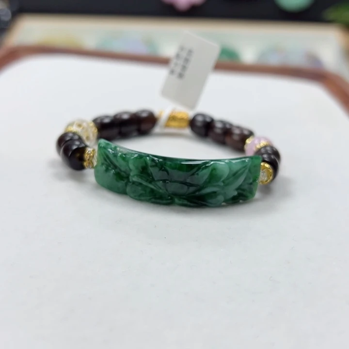 未镶嵌手链翡翠手牌