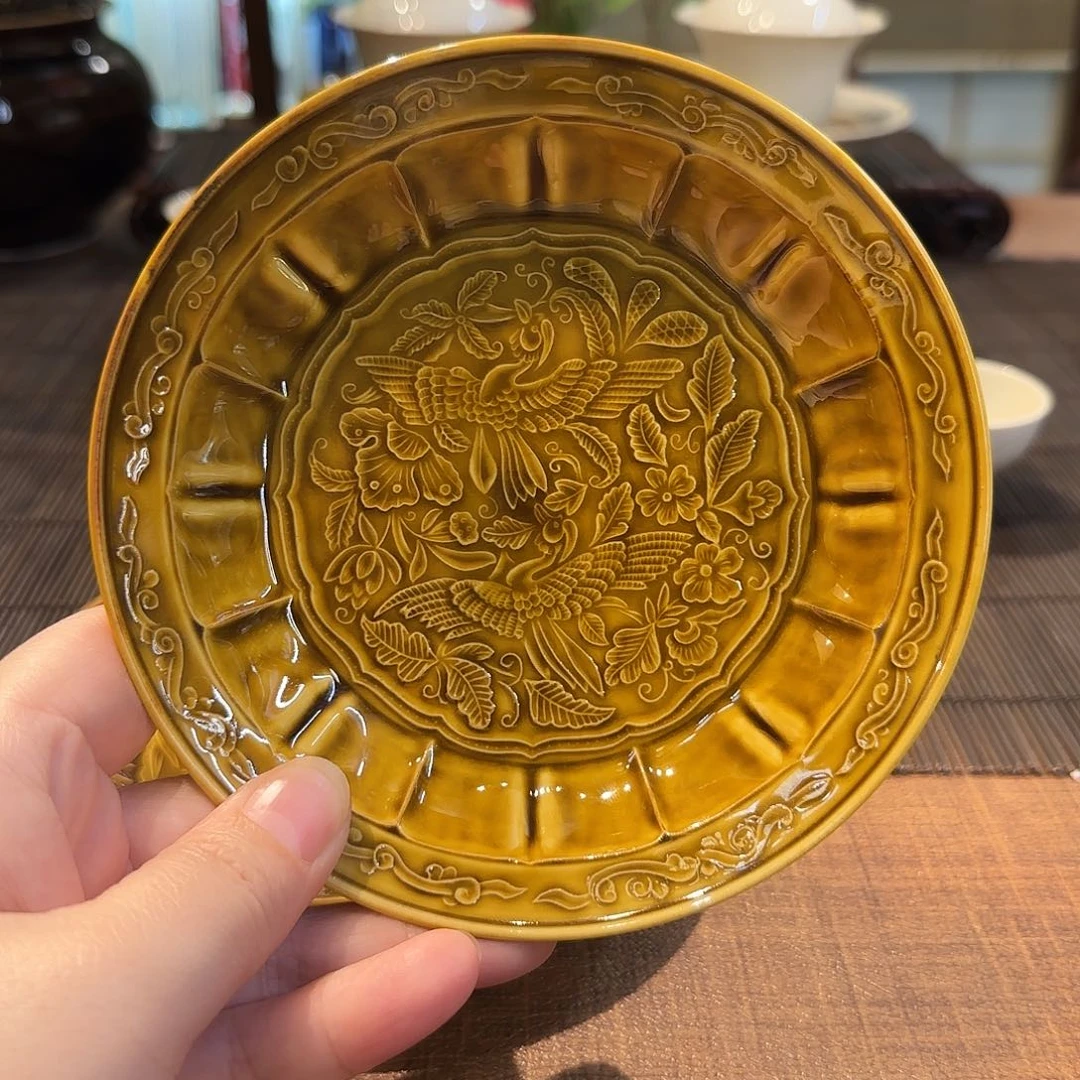 黄定壶承 内膜印 凤凰纹