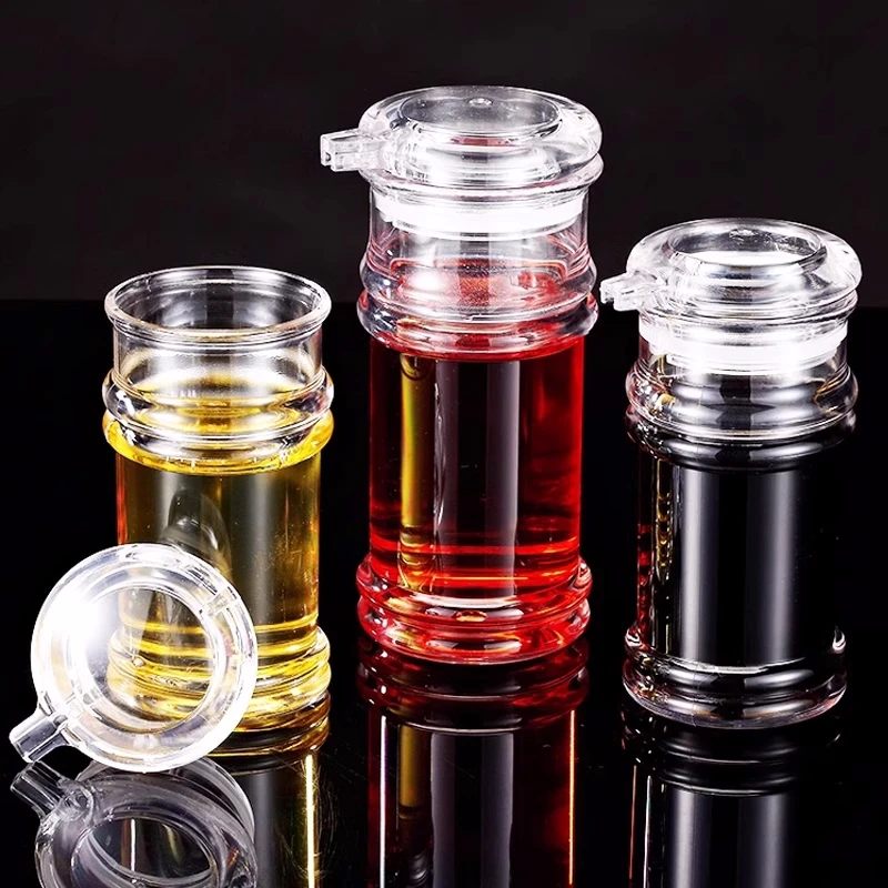 亚克力油壶pc调味罐酱油瓶厨房盐罐防漏辣椒瓶塑料透明醋瓶调料盒
