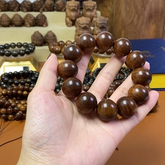 老山檀香黑肉沉水2.0手串
