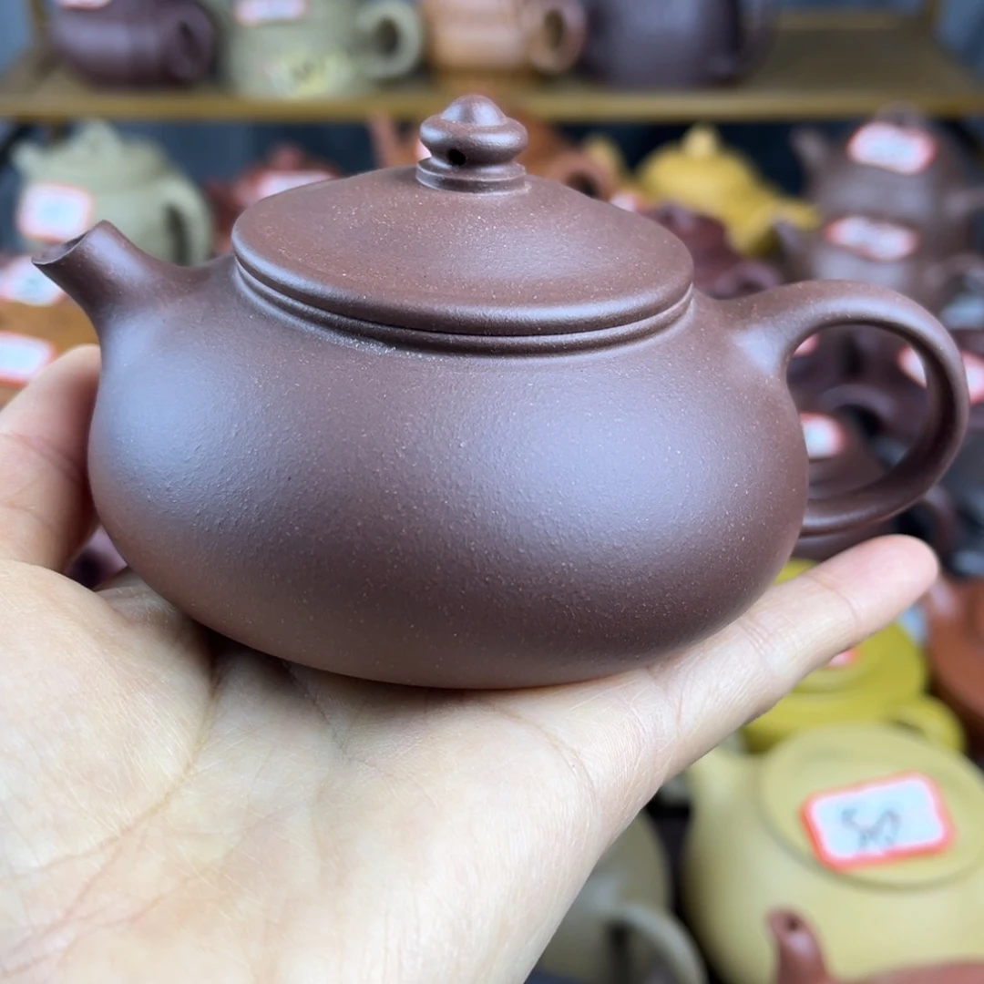 紫砂茶壶宜兴紫砂壶寒江