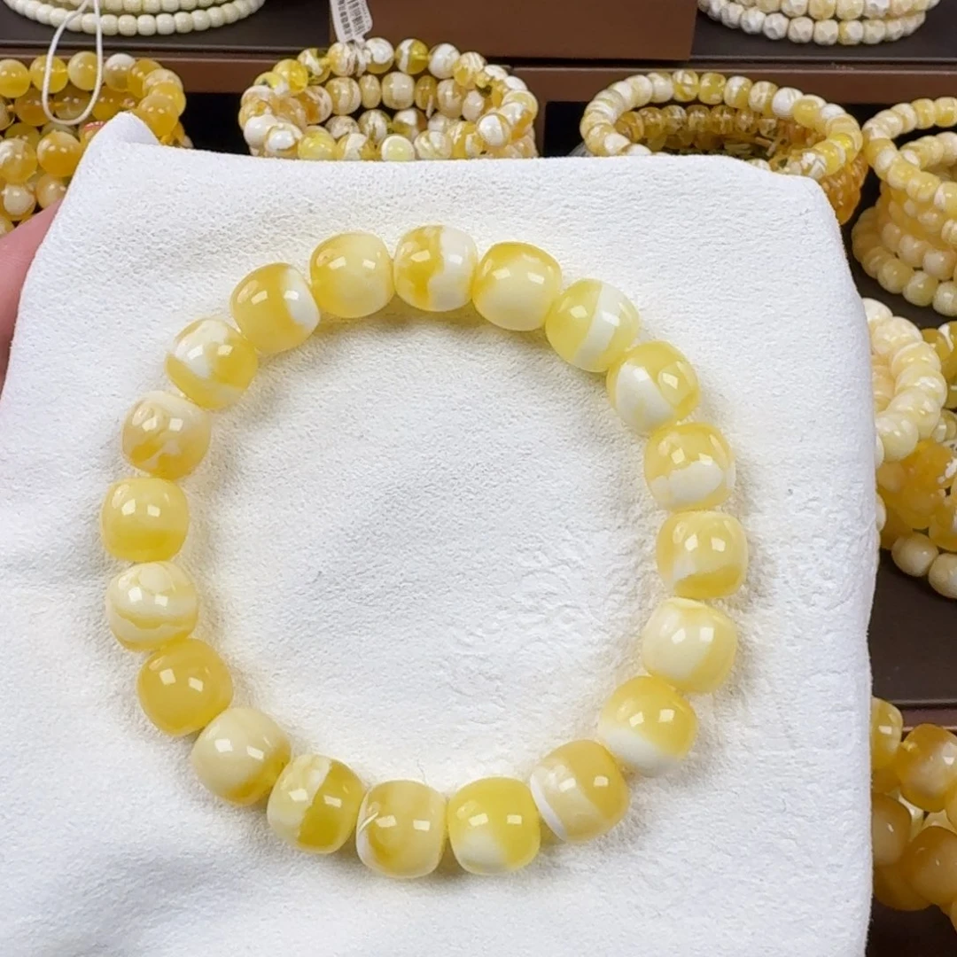 未镶嵌琥珀手链10mm裸发