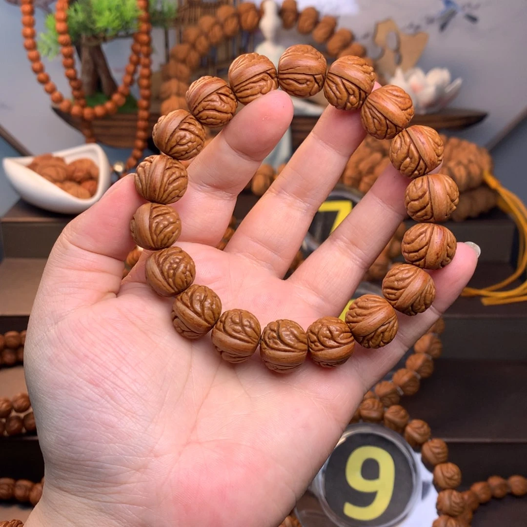 桃核手串野生满天星16尺寸