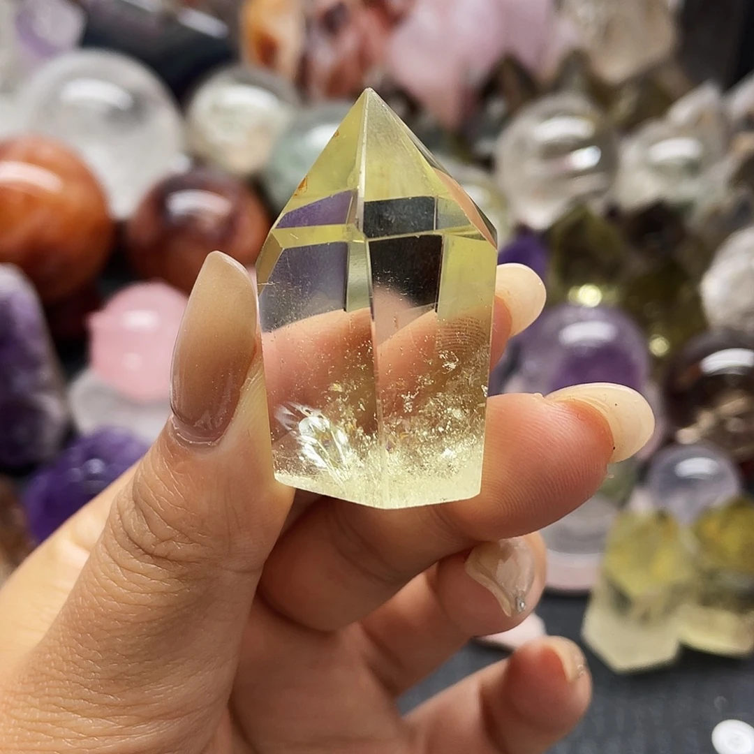 茶***子未镶嵌水晶珠宝半成品55瑕疵