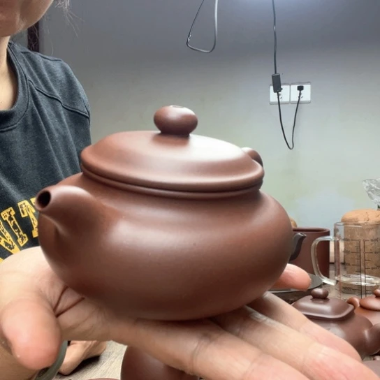 茶壶紫砂你**好泥料底槽清
