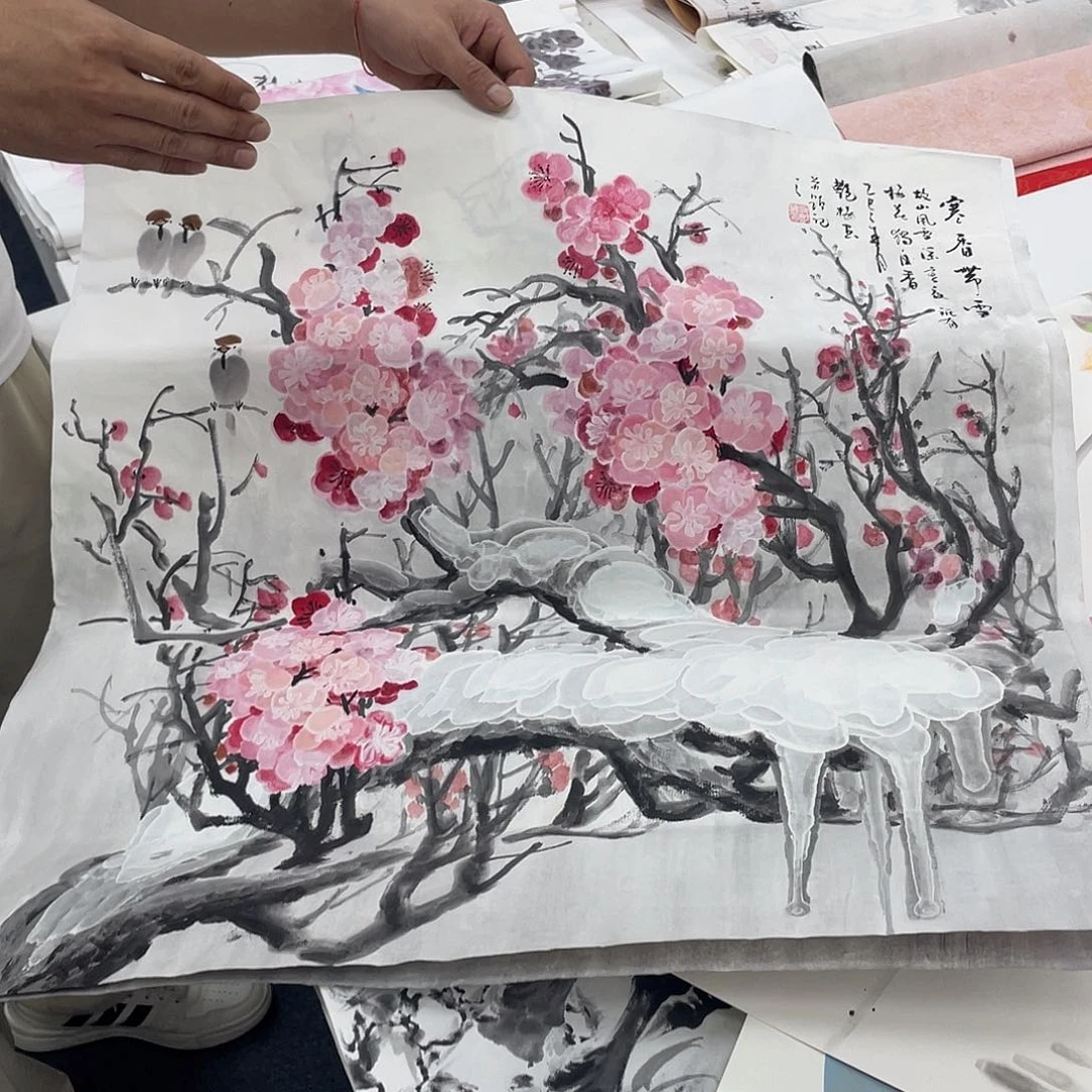 国画纯手绘字画宣纸