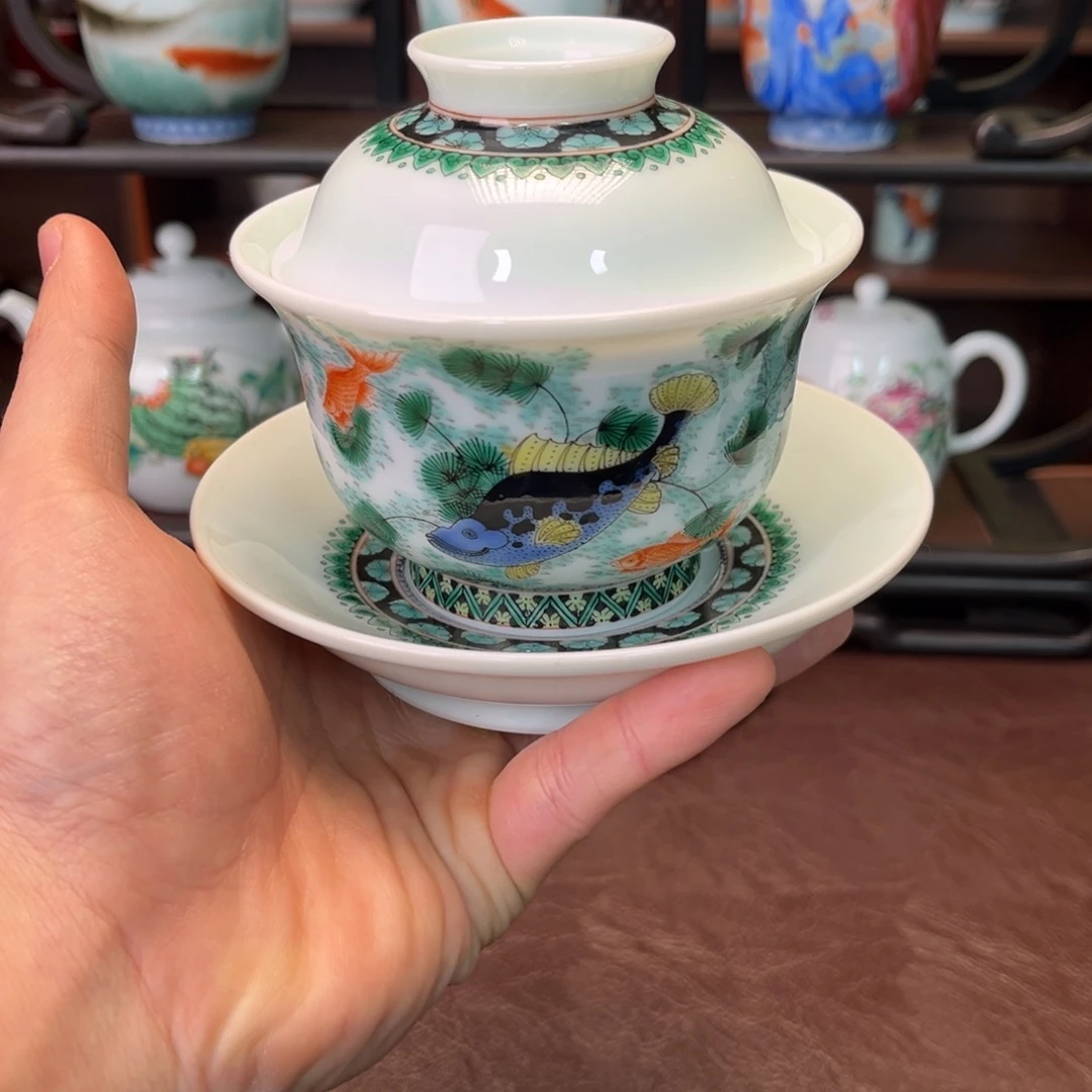 杯子陶景德镇陶东方陶瓷杯子壶盖碗