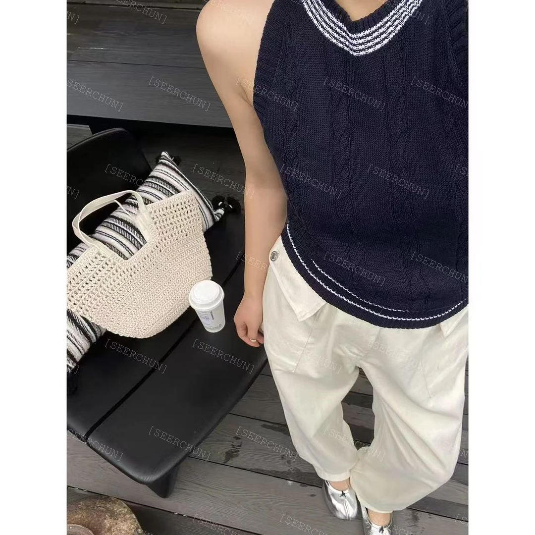 【纯纯女装】SEER CHUN高品质设计感麻花背心 51390