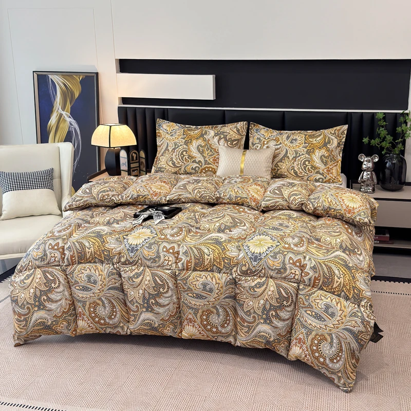 【寝夫人】被子立体印花加厚保暖黄金舒适被子------m