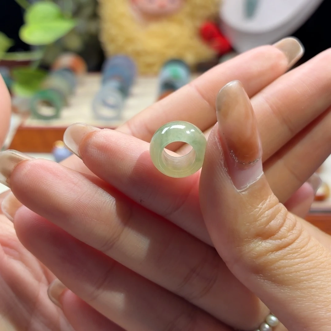 未镶嵌戒指翡翠跑环 内径7.0mm