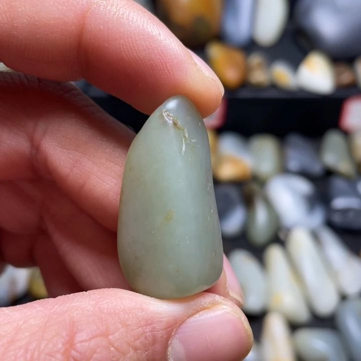 和田玉未镶嵌挂件47