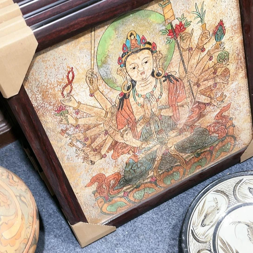 瓦当摆件摆件茶的陶瓷崧*