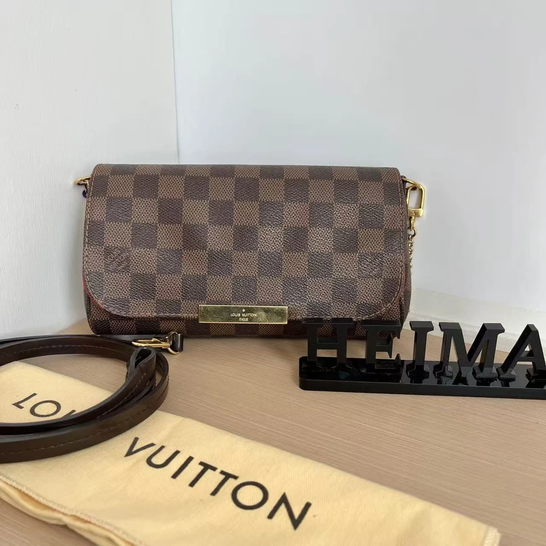95新 LouisVuitton/路易威登 7006074 LV棕棋盘格挚爱小号 21*11