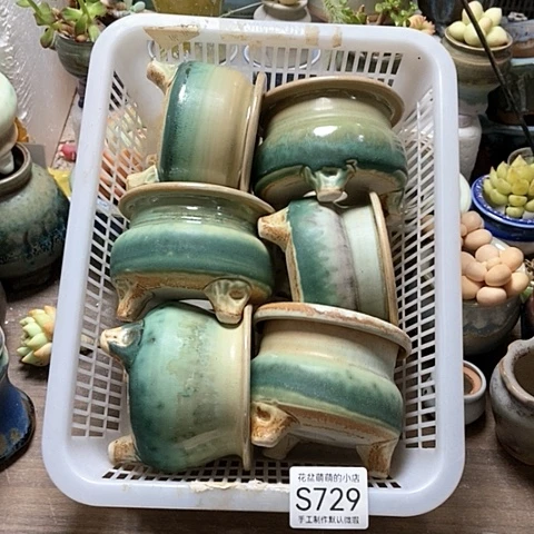 紫砂花盆729微瑕品口径7到8左右