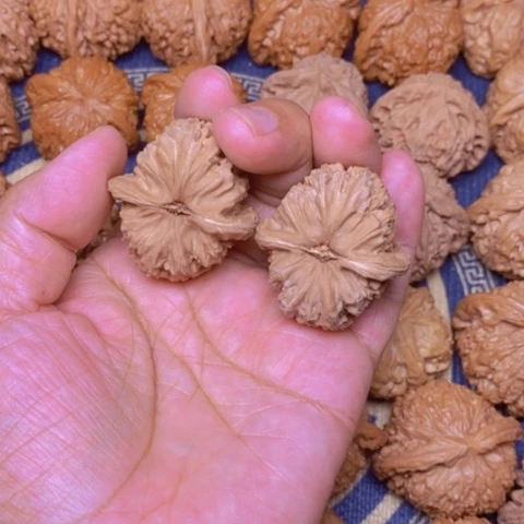 【闪购商品】文玩核桃吊坠赵**万角白37