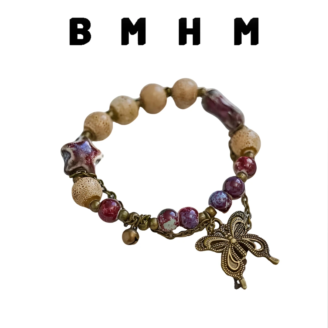 BMHM 非金属陶瓷手链 景德镇陶瓷手绳手链不褪色不掉色仙女有矿