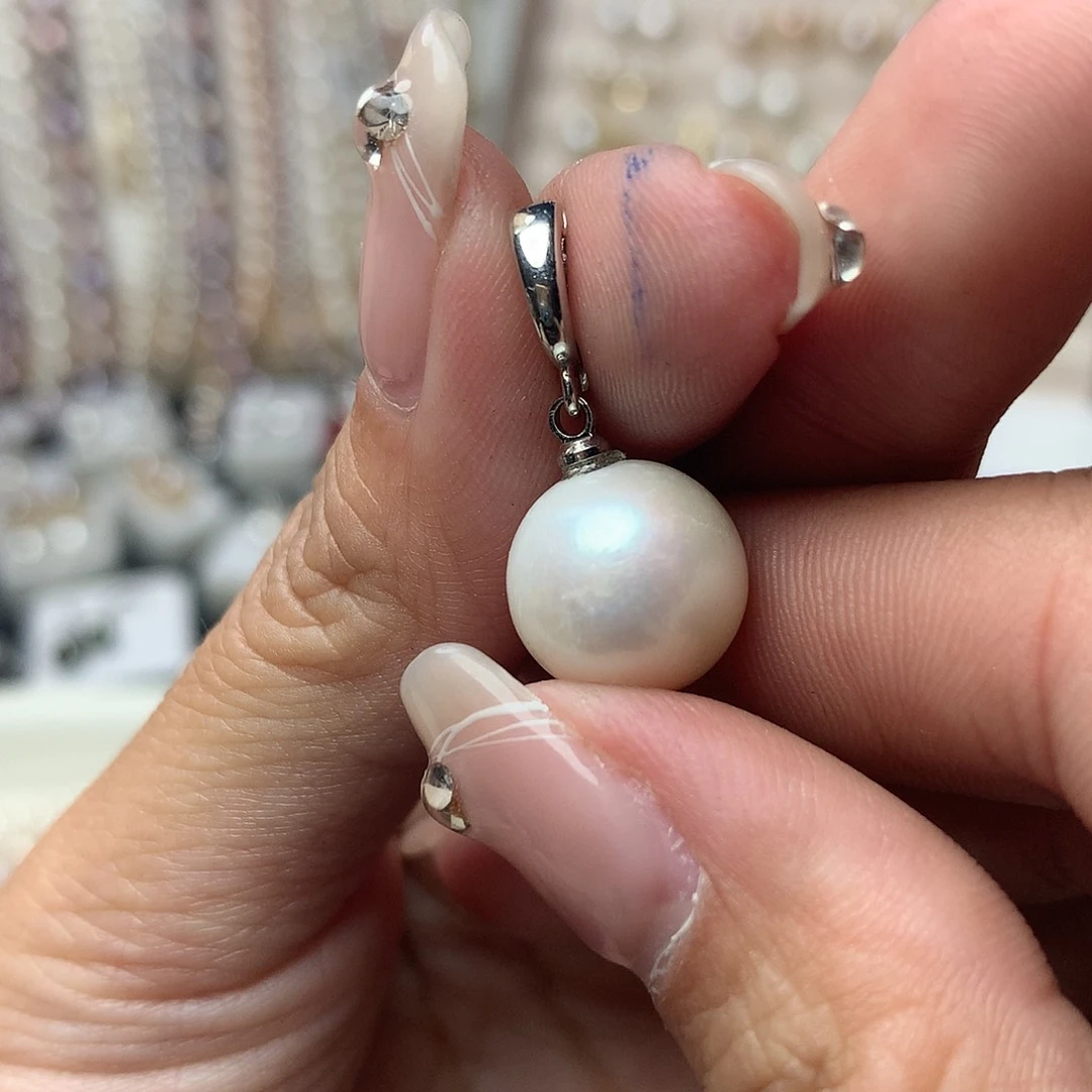 淡水珍珠12-13未镶嵌n10吊坠