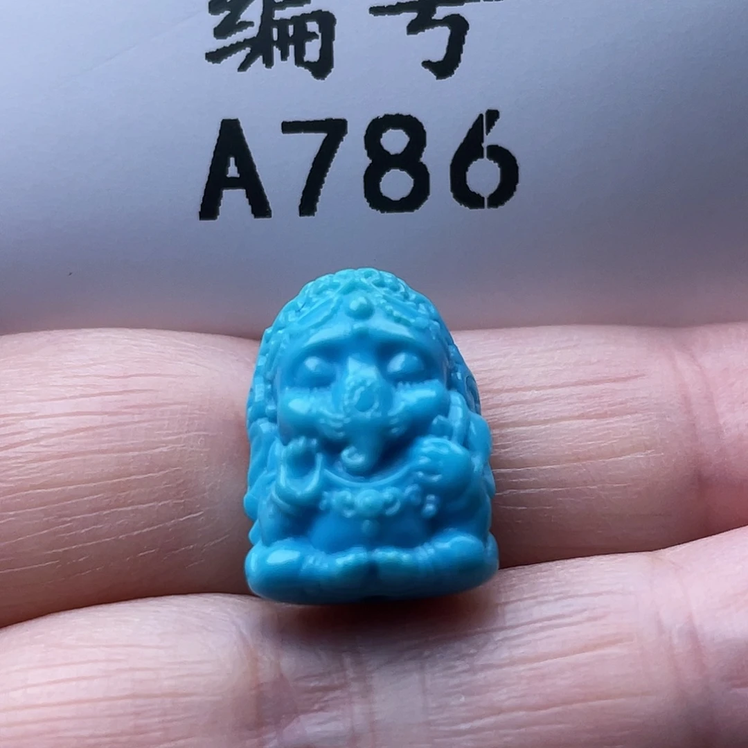 焦***朵绿松石未镶嵌珠宝奇石卡12-16-8