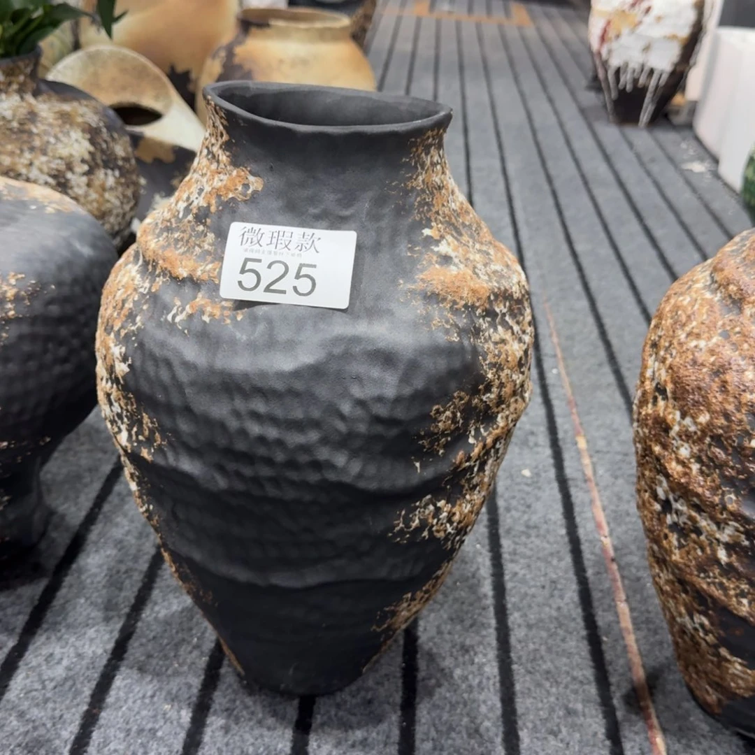爱***姐景德镇陶瓷景德镇高温花瓶编码525高36口10默认无孔