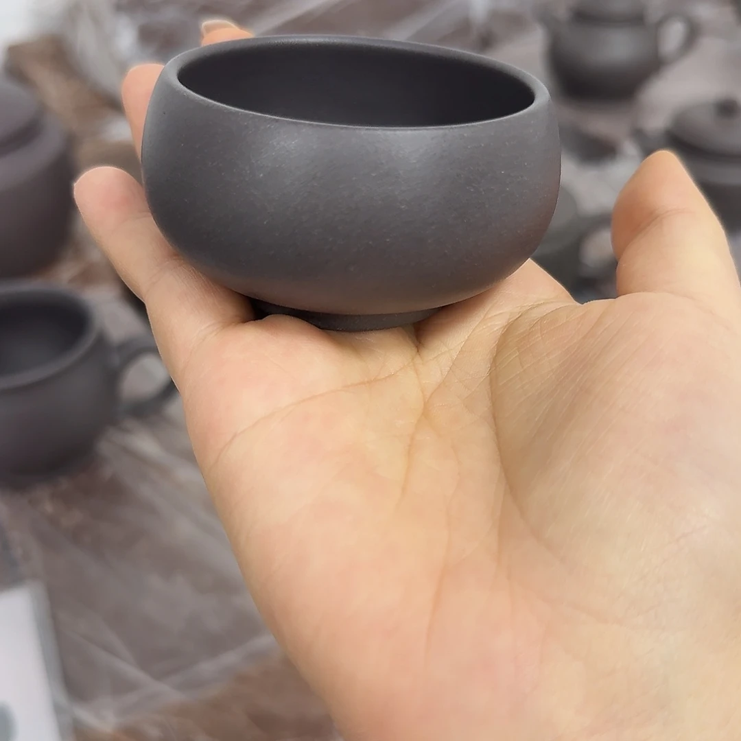 紫砂茶壶黄龙山原矿天青