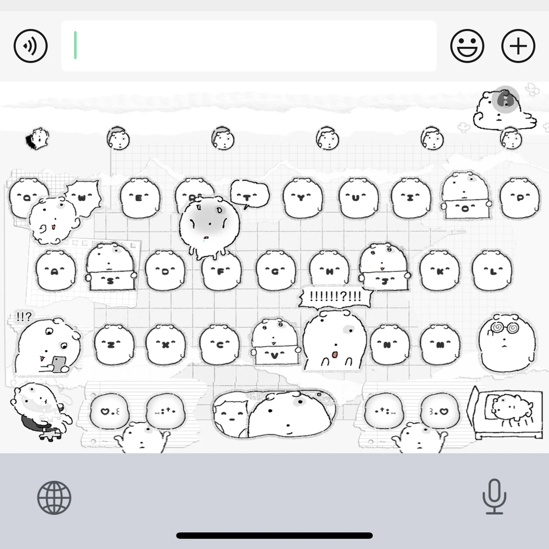 【摆烂人生】ios苹果安卓百度输入法皮肤键盘白肚皮双系统智能双色