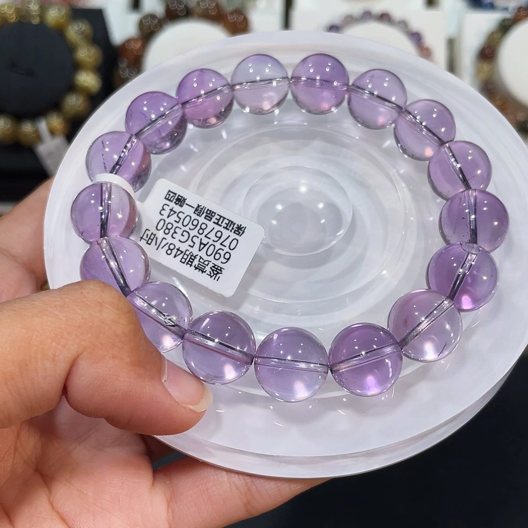 手链未镶嵌水晶玻利维亚紫水晶12.9