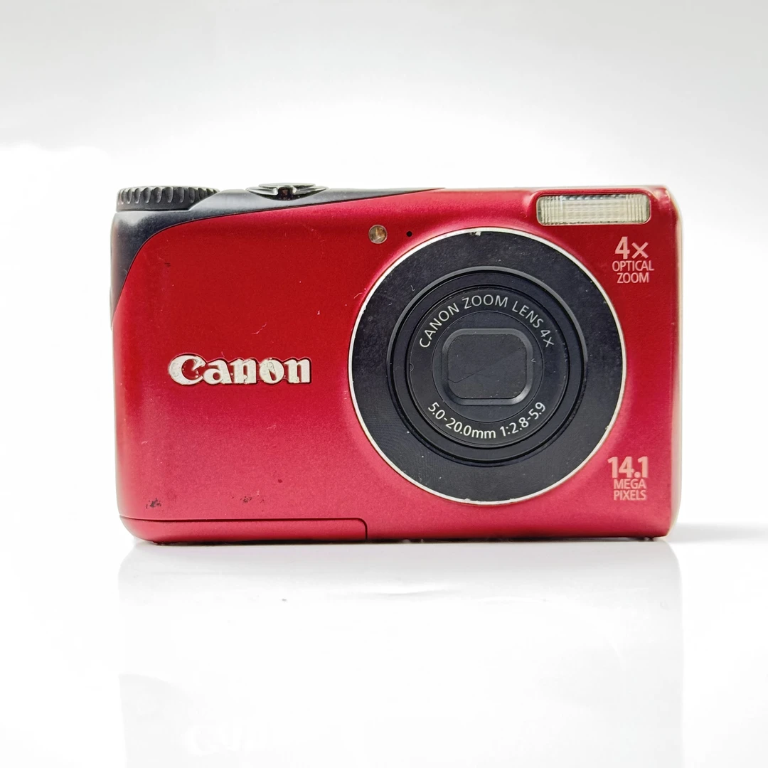 9新 Canon/佳能 a2200圣诞红1410万像素4倍变焦ccd数码相机