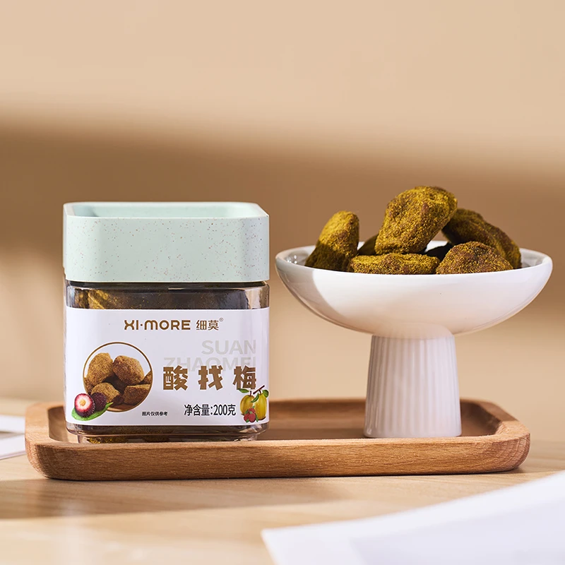 细莫酸找梅200g酸枣颗粒开胃解腻解馋休闲小零食开盖即食追剧办公