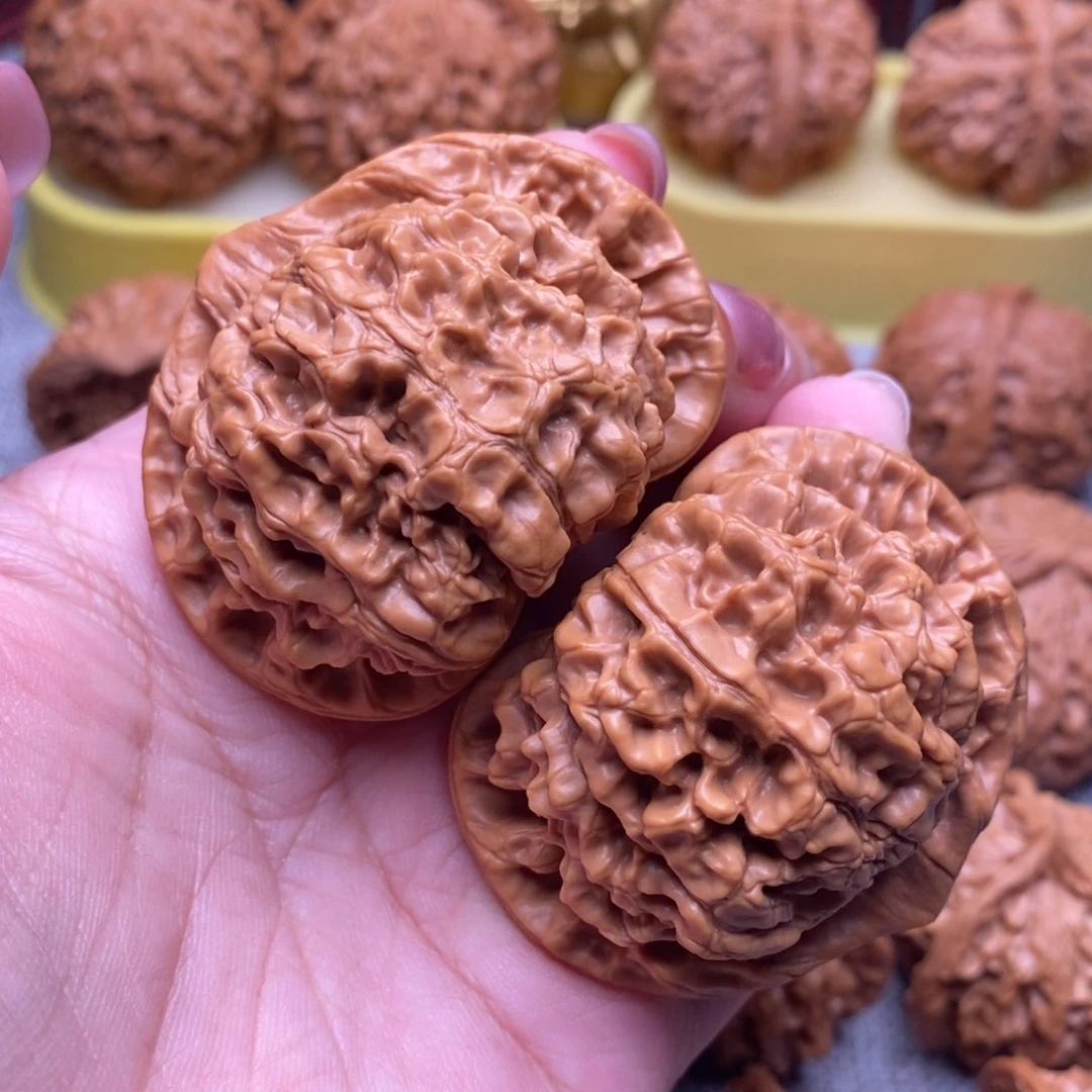 文玩核桃把件毕业官帽53尺全品