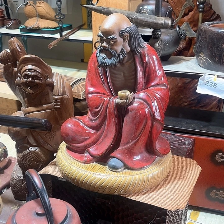 蜜安罐瓷香炉锡茶则