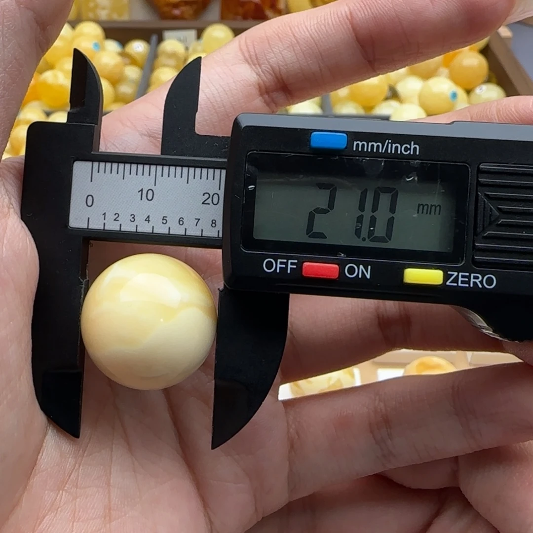 蜜蜡未镶嵌裸石蜜蜡圆珠