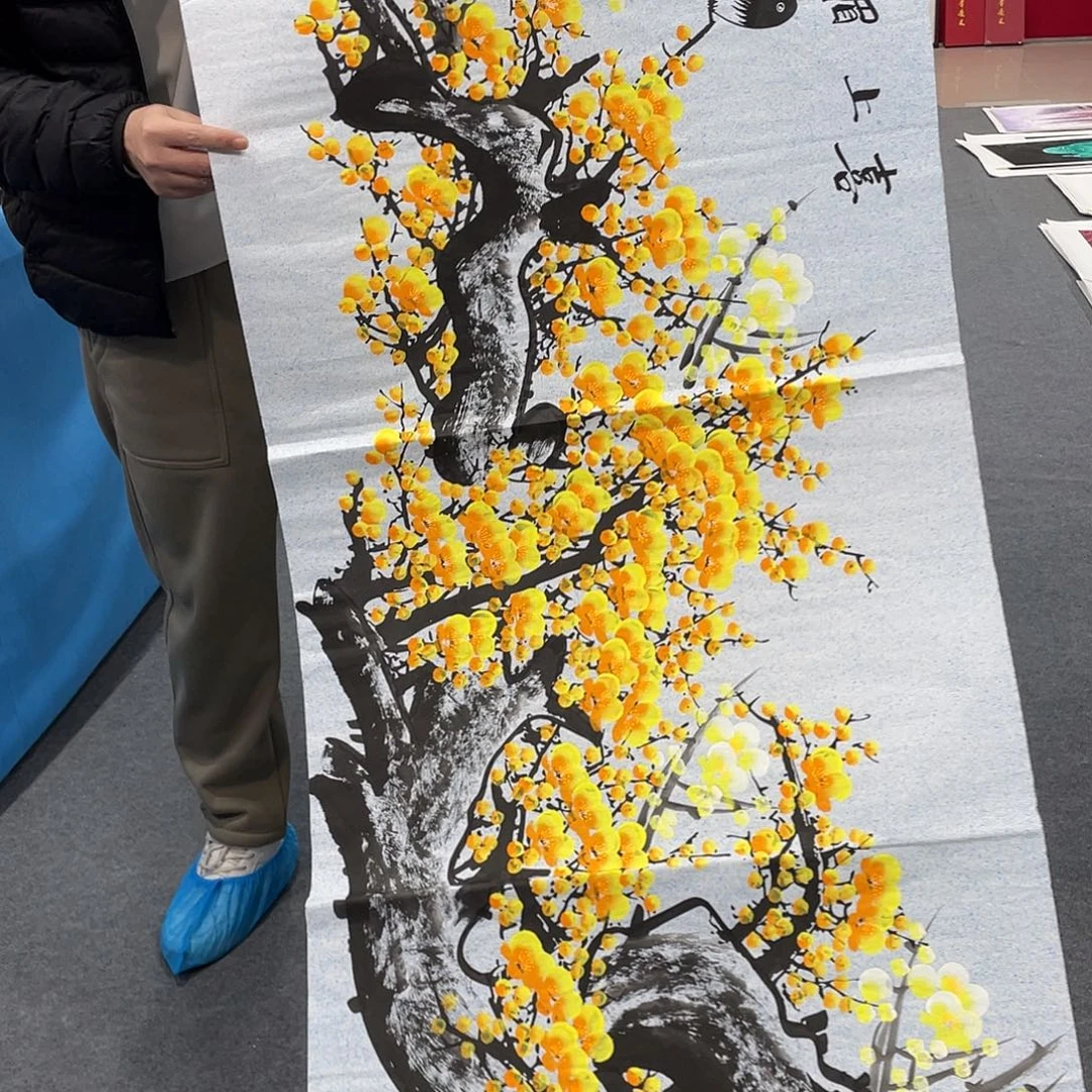 国画今天上午国画作品展示