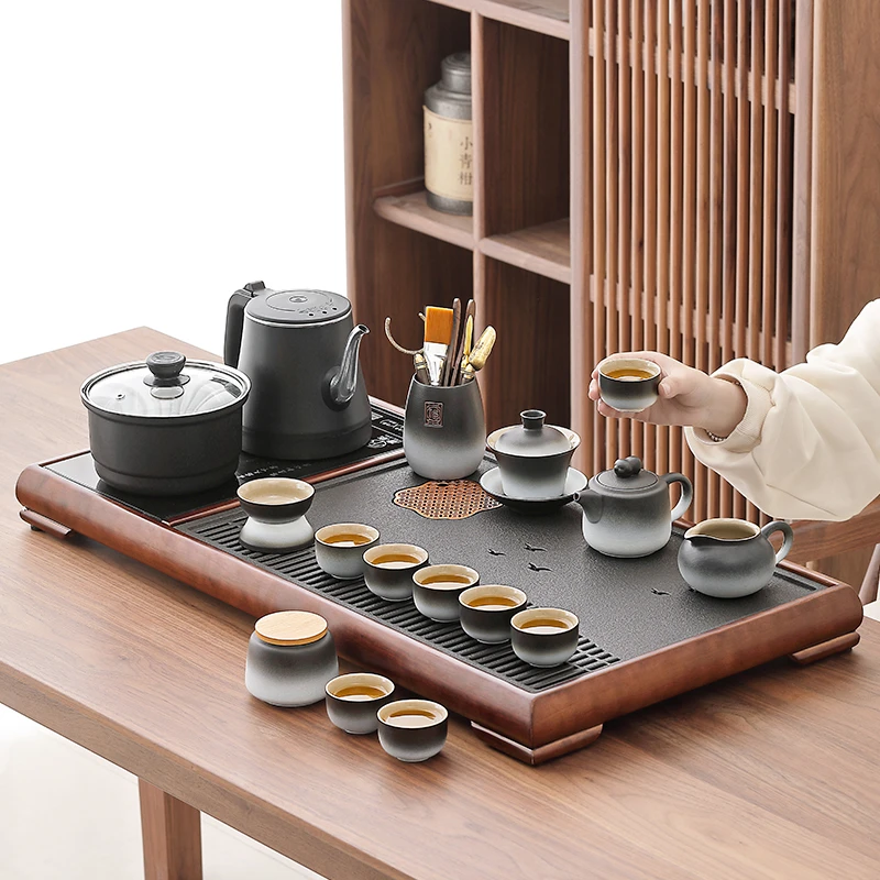 煌山泡茶专用茶具套装2025新款功夫茶台一整套家用高颜值喝茶待客