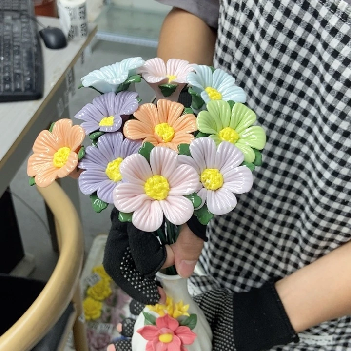 陶瓷手工制作陶瓷花