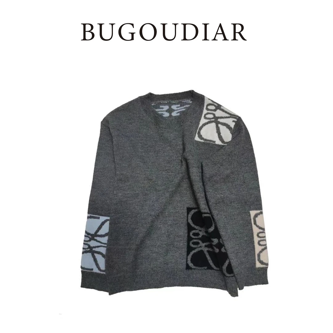 BU202494百搭时尚潮流长袖毛衣