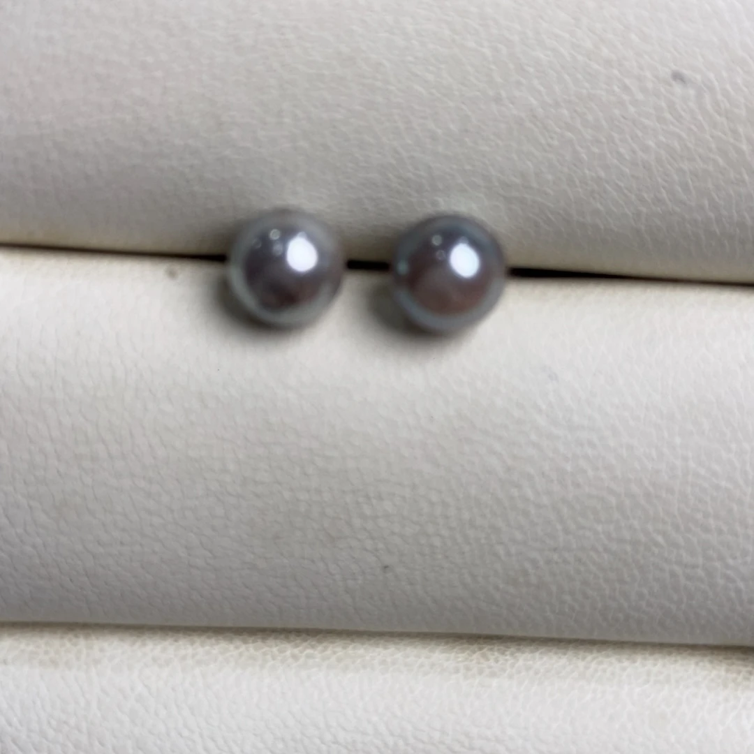 银S925镶嵌海水珍珠耳饰