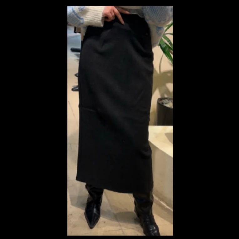 新疆包邮黑的百搭淑女半身裙9208