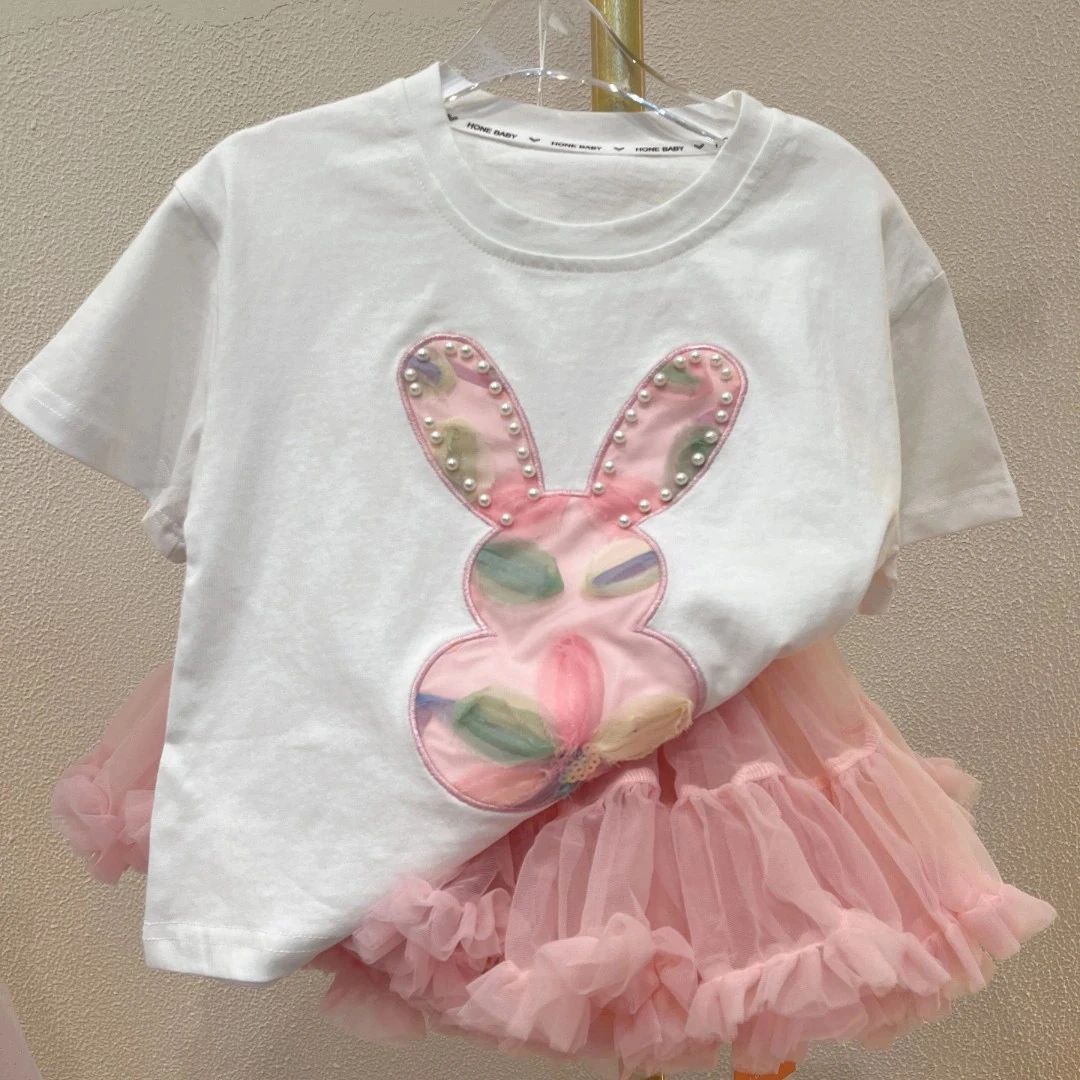 女童冬季卫衣2024秋冬款宝宝兔子警官公主上衣洋气卡通长袖T恤裙