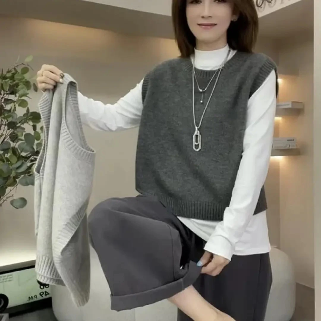 万能百搭针织背心小马甲女款2025新款爆款秋装女士可外穿时尚洋气