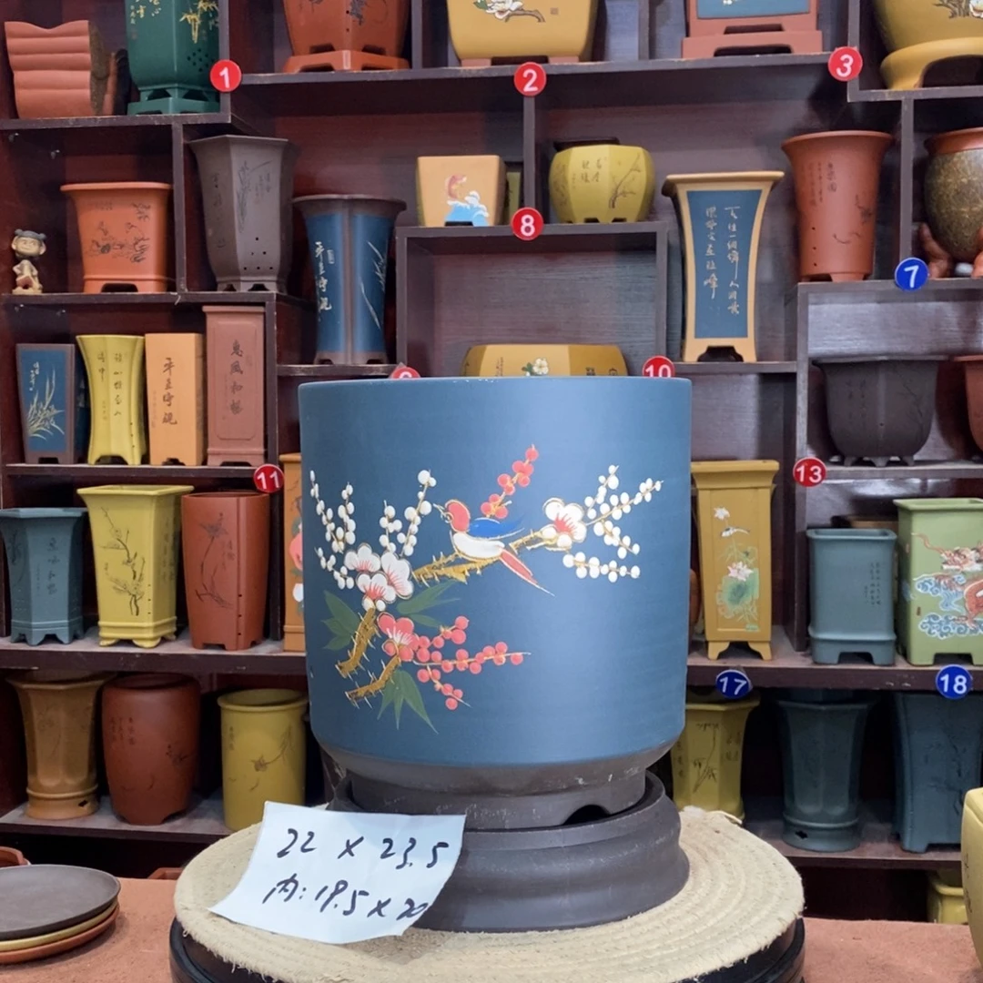 紫砂艺术紫砂花盆