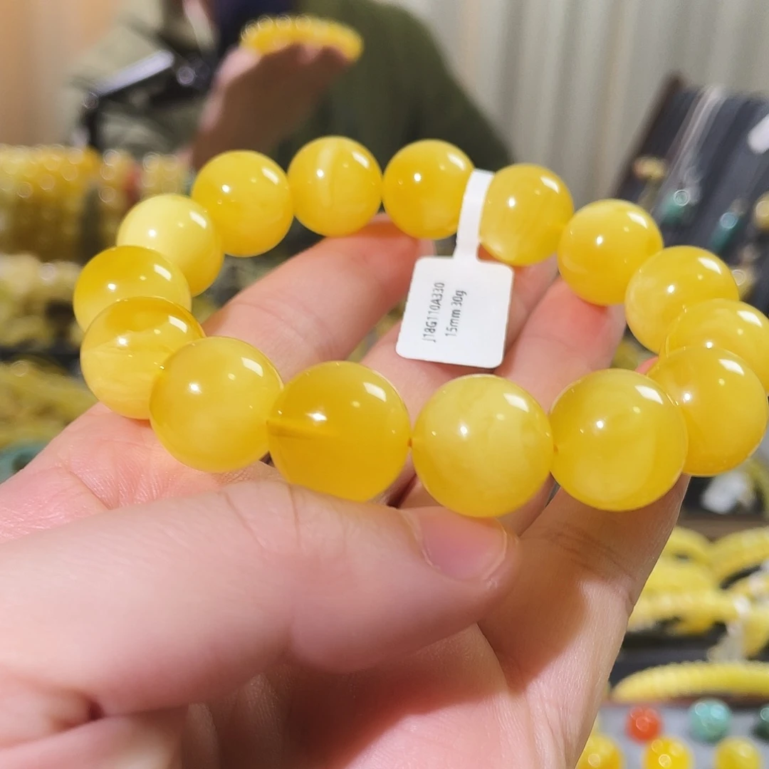 琥珀未镶嵌颈饰30g