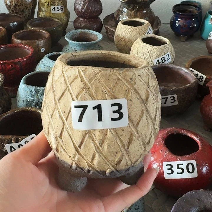 内口6高9粗陶手工