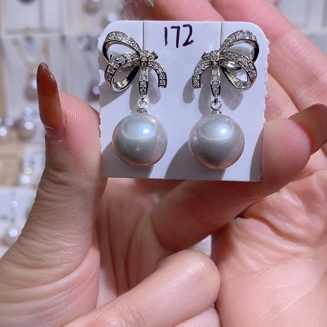 淡水珍珠未镶嵌耳饰w12.6