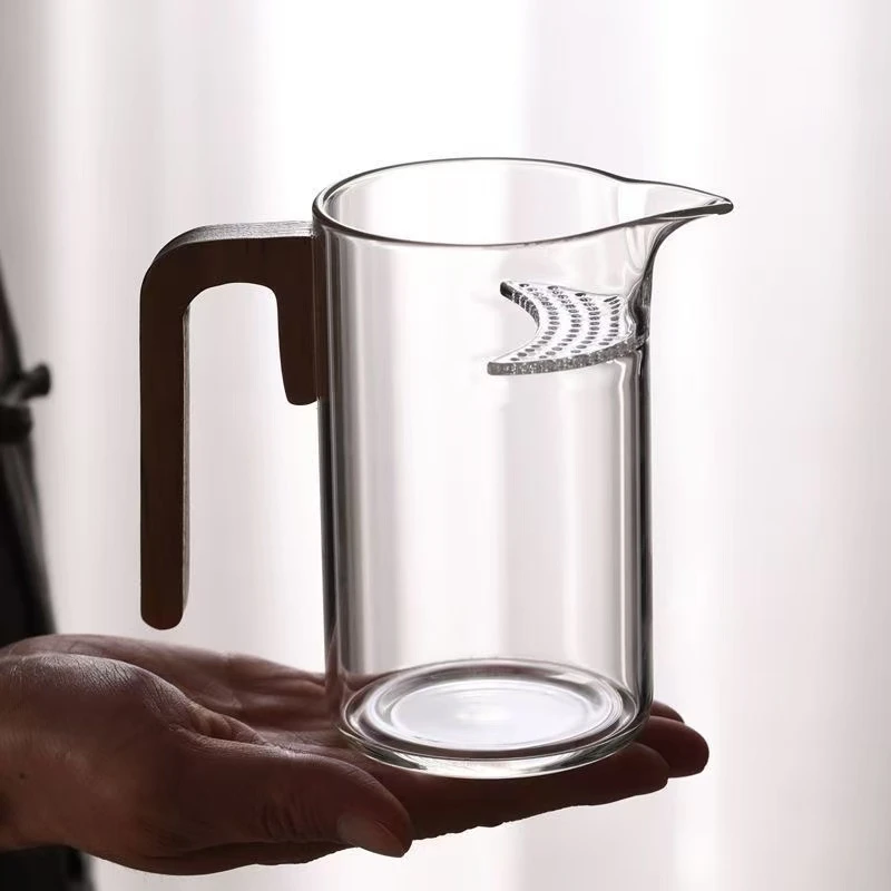 耐高温玻璃月牙公杯泡茶器玻璃泡茶壶