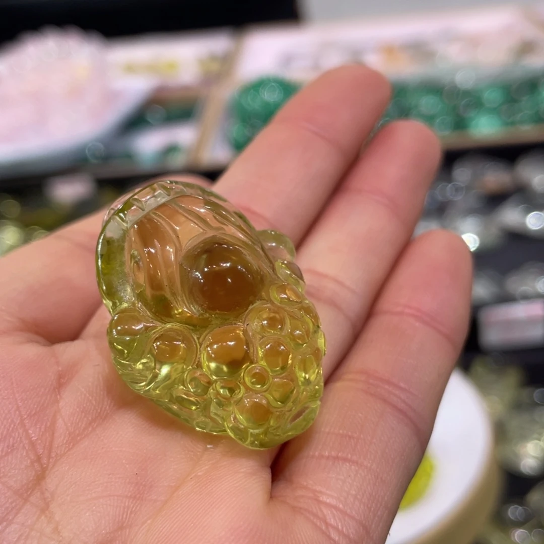 水晶摆件三脚金蟾未镶嵌大*