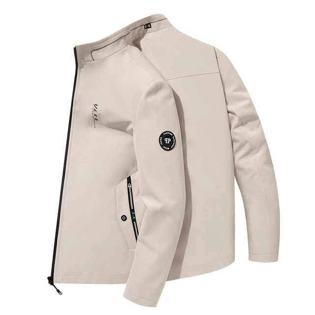 2026春秋季新款男士夹克衫青年休闲翻领外套色外穿长袖ins衣服