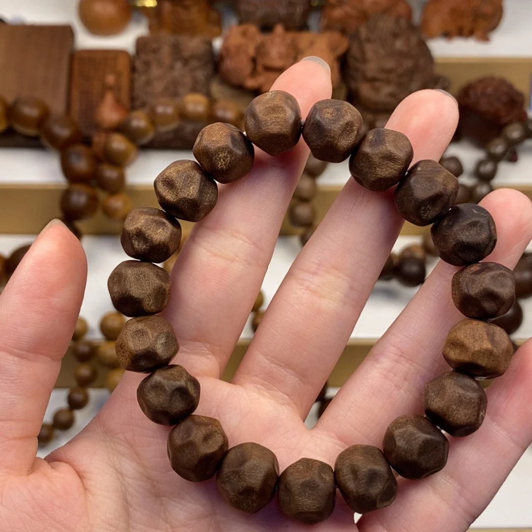 丱***㒵手串/手链檀香木老山檀香1.2无相黑肉奶香