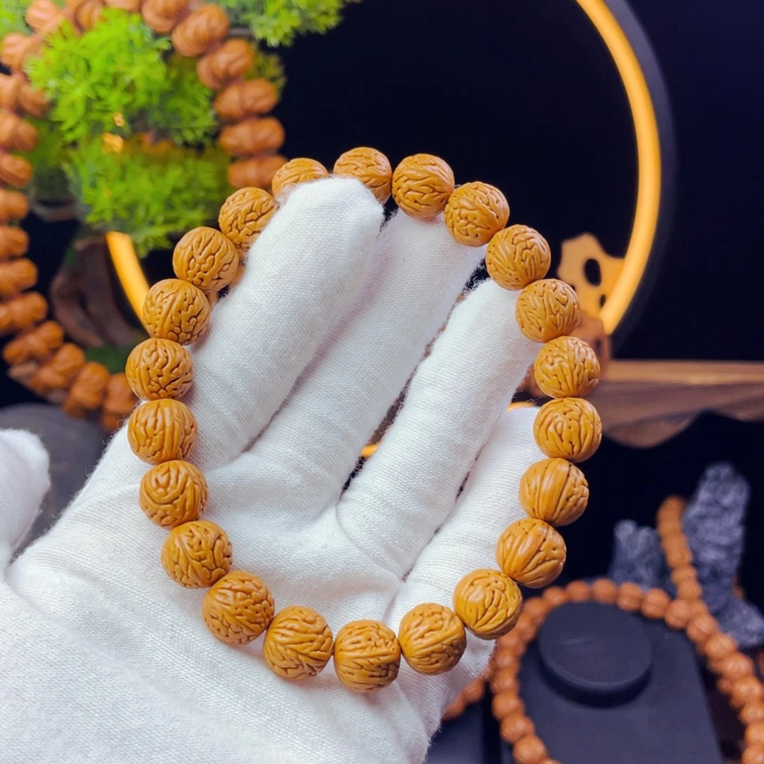 水***烫桃核吊坠野生桃核